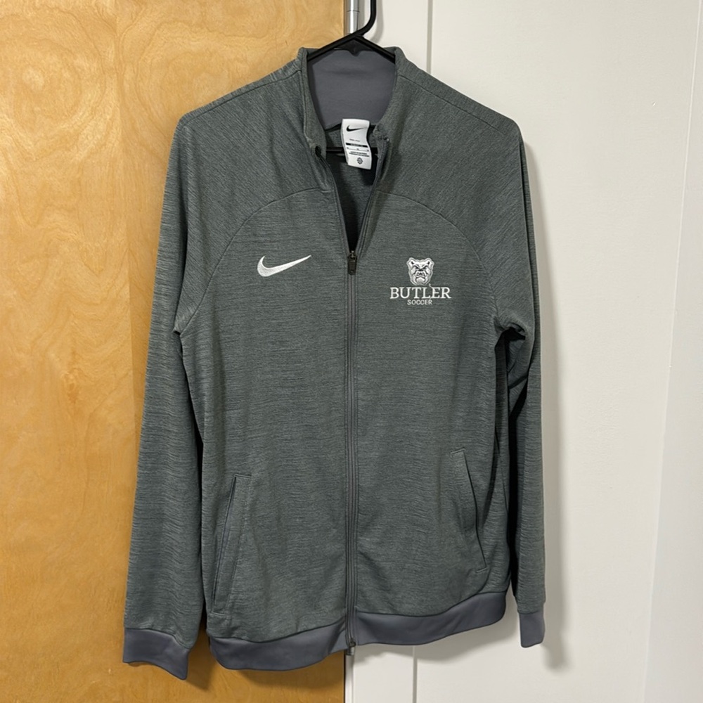 Nike Grey Butler Soccer Zip Up Crew